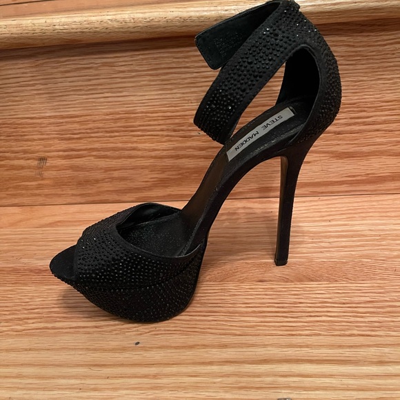 🌸 Steve Madden Pre Loved Carrie Heels w/ Ankle Strap Platforms, size 8.5 - Picture 12 of 15